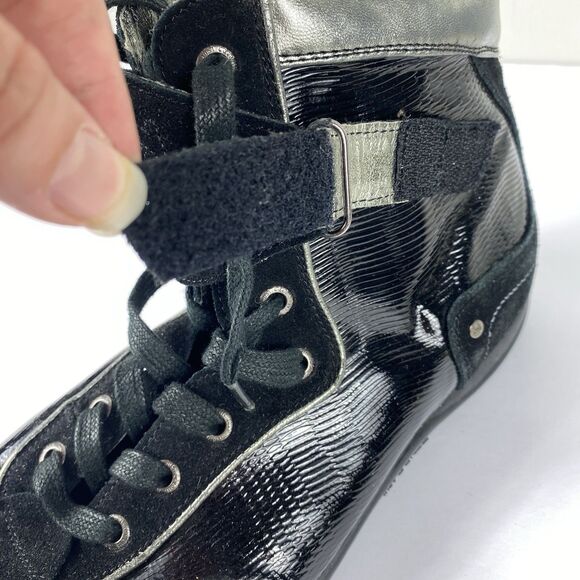 Just Cavalli Mens Boxer Sneaker Boots Sz 9 / 42 EU Y2K High Top Lace Up Shoes - Picture 6 of 10